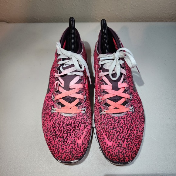 Nike Free TR 4 Mezzo Print Hyper Punch White Deep Burgundy Shoe Women's Size 6.5 - Picture 5 of 7